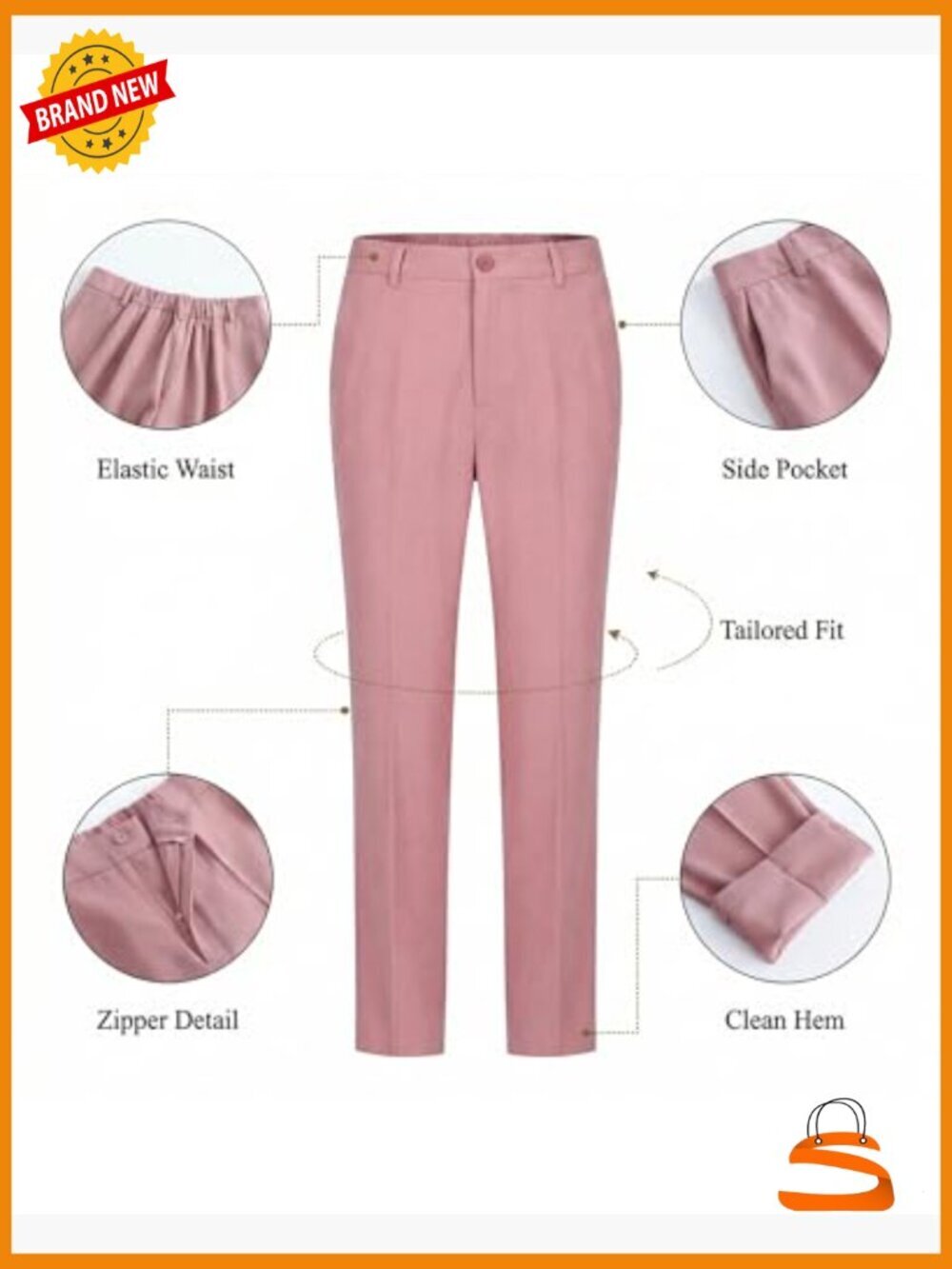 Two Piece Pantsuit - Wrinkle-Free High End Business Blazer Set Professional - Picture 4 of 7